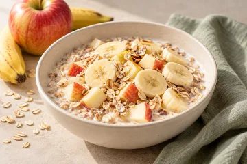 Apfel-Bananen-Müsli mit Stevia