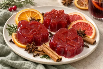 Glühwein-Wackelpudding mit Stevia