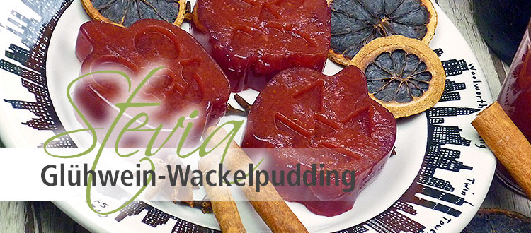 Halloween Glühwein Wackelpudding mit Stevia