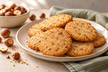 Haselnuss Cookies mit Stevia
