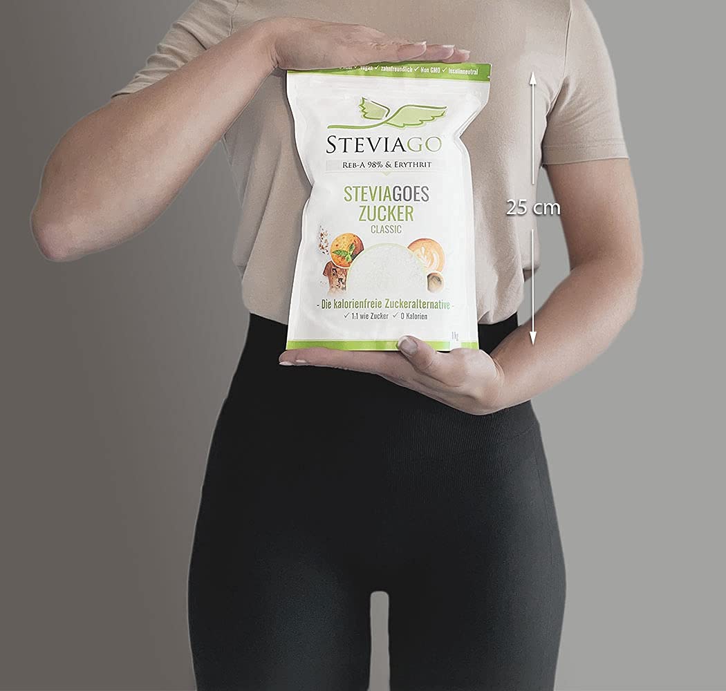 STEVIAGOES Zucker - Classic 1kg - Erythrit und Stevia
