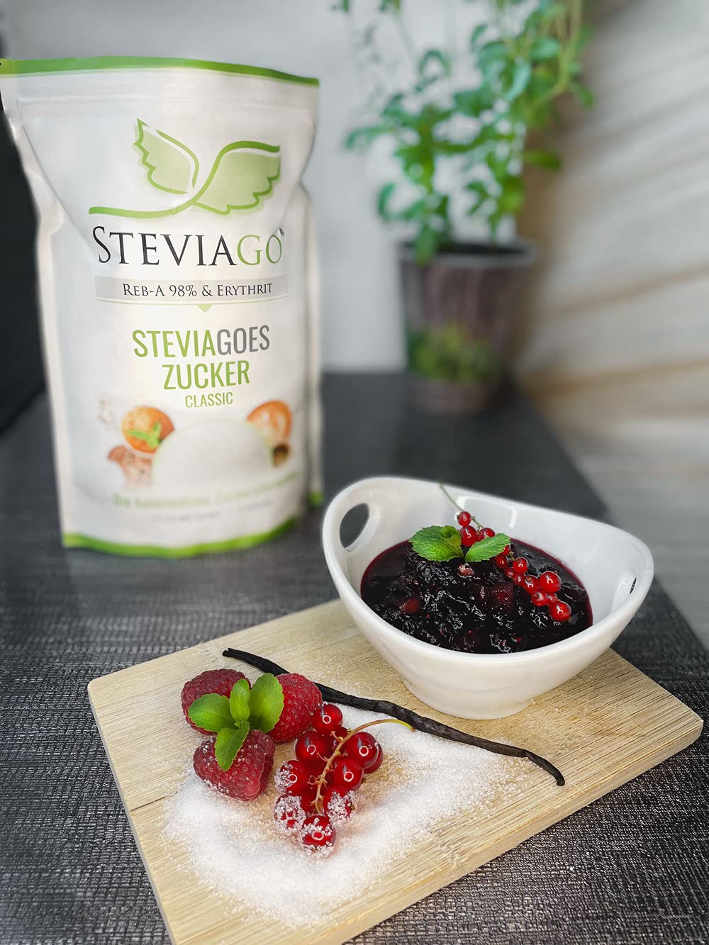 STEVIAGOES Zucker - Classic 1kg - Erythrit und Stevia