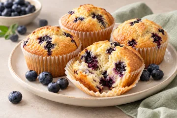Blaubeer-Muffins mit Stevia